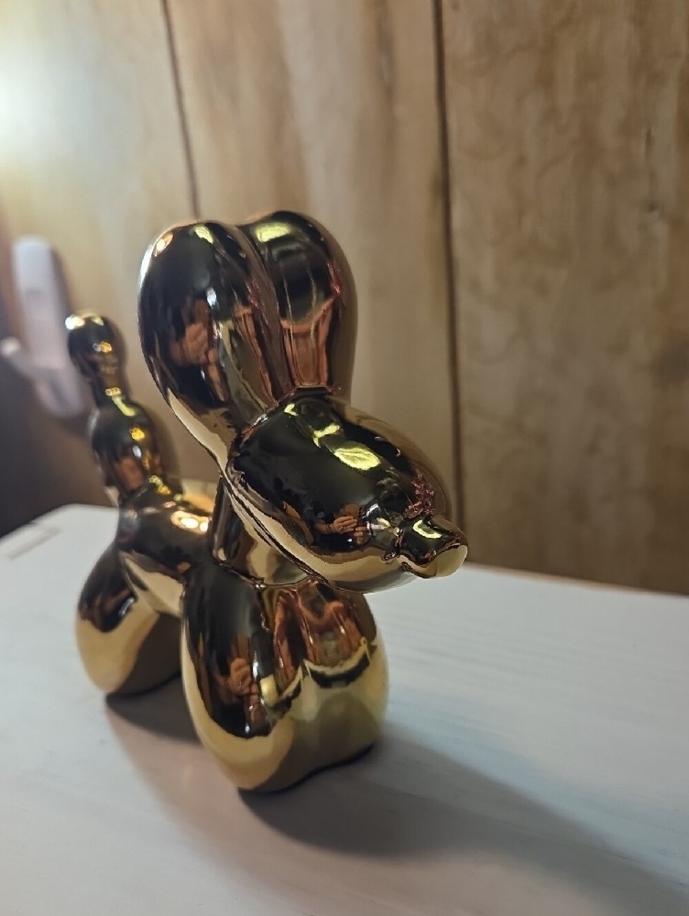 Decorative Gold Balloon Dog Figurine Metal - Home Accents - Picture 2 of 2